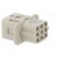 Connector: HDC | contact insert | female | Han Q | PIN: 9 | 8+PE | crimped image 8