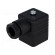 Connector: valve connector | plug | form A | 18mm | female | PIN: 3 | 16A image 1
