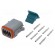 Connector: wire-wire | AT | female | plug | for cable | PIN: 8 | crimped image 1