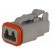 Connector: wire-wire | DT | female | plug | for cable | PIN: 2 | grey | IP68 фото 2