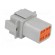 Connector: wire-wire | DT | male | plug | for cable | PIN: 8 | grey | IP68 image 4
