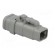 Connector: wire-wire | DTM | female | plug | for cable | PIN: 4 | grey image 8