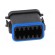 Connector: wire-wire | PX0 | female | plug | for cable | PIN: 12 | black фото 9