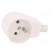 Connector: AC supply | female | socket | 2P+PE | 250VAC | 16A | white фото 9