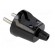Connector: AC supply | male | plug | 2P | 230VAC | 16A | Type: round | black paveikslėlis 4