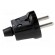 Connector: AC supply | male | plug | 2P | 230VAC | 16A | Type: round | black paveikslėlis 7