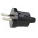 Connector: AC supply | male | plug | 2P | 230VAC | 16A | Type: round | black image 3