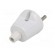 Connector: AC supply | male | plug | 2P | 230VAC | 16A | Type: round | white фото 6