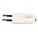 Connector: AC supply | male | plug | 2P | 250VAC | 10A | Type: flat | white фото 3