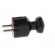 Connector: AC supply | male | plug | 2P | 250VAC | 16A | black | for cable paveikslėlis 3