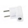 Connector: AC supply | male | plug | 2P | 250VAC | 16A | white | for cable image 3