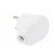 Connector: AC supply | male | plug | 2P | 250VAC | 16A | white | for cable image 4