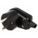 Connector: AC supply | male | plug | 2P+PE | 230VAC | 16A | black | PIN: 3 фото 1