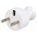 Connector: AC supply | male | plug | 2P+PE | 230VAC | 16A | white | PIN: 3 image 1