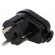 Connector: AC supply | male | plug | 2P+PE | 250VAC | 16A | black | PIN: 3 image 1