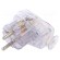 Connector: AC supply | male | plug | 2P+PE | 250VAC | 16A | for cable фото 1