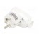 Connector: AC supply | male | plug | 2P+PE | 250VAC | 16A | white | PIN: 3 фото 2