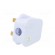 Connector: AC supply | plug | 2P+PE | 250VAC | 5A | white | PIN: 3 | angled фото 4