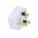 Connector: AC supply | plug | 2P+PE | 250VAC | 5A | white | PIN: 3 | angled фото 8