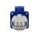 Connector: AC supply | socket | 2P+PE | 250VAC | 16A | blue | PIN: 3 image 5