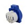 Connector: AC supply | socket | 2P+PE | 250VAC | 16A | blue | PIN: 3 image 6