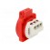 Connector: AC supply | socket | 2P+PE | 250VAC | 16A | red | PIN: 3 | IP54 image 4