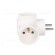 Connector: AC supply | splitter | 2P,2P+PE | white | Output: 3x socket image 7