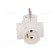 Connector: AC supply | splitter | 2P,2P+PE | white | Output: 4x socket image 3