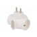 Connector: AC supply | splitter | 2P,2P+PE | white | Output: 4x socket image 6