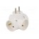 Connector: AC supply | splitter | 2P,2P+PE | white | Output: 4x socket image 8