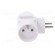 Connector: AC supply | splitter | 2P | 230VAC | 2.5A | Type: round,flat фото 3