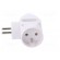 Connector: AC supply | splitter | 2P | 230VAC | 2.5A | Type: round,flat фото 7