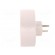 Connector: AC supply | splitter | 2P | 250VAC | 16A | Type: round | white фото 3