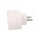 Connector: AC supply | splitter | 2P | 250VAC | 16A | Type: round | white image 7