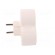 Connector: AC supply | splitter | 2P | 250VAC | 16A | Type: round | white image 7