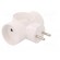 Connector: AC supply | splitter | 2P | 250VAC | 16A | Type: round | white фото 8