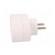 Connector: AC supply | splitter | 2P | 250VAC | 16A | Type: round | white image 3