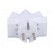 Connector: AC supply | splitter | 2P | 250VAC | 6A | Type: flat | white image 9