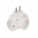 Connector: AC supply | splitter | 2P | Type: round | white paveikslėlis 8