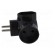 Connector: AC supply | splitter | 2P | Type: round,flat | black фото 3