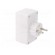 Connector: AC supply | splitter | 2P | Type: round,flat | white paveikslėlis 4