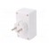 Connector: AC supply | splitter | 2P | Type: round,flat | white paveikslėlis 6