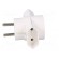 Connector: AC supply | splitter | 2P | Type: round,flat | white image 3