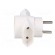 Connector: AC supply | splitter | 2P | Type: round,flat | white фото 7