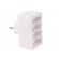 Connector: AC supply | splitter | 2P | Type: round,flat | white paveikslėlis 8