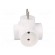 Connector: AC supply | splitter | 2P | Type: round,flat | white paveikslėlis 7