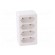 Connector: AC supply | splitter | 2P | Type: round,flat | white paveikslėlis 9