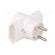 Connector: AC supply | splitter | 2P | Type: round,flat | white фото 8