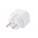 Connector: AC supply | splitter | 2P | Type: round,flat | white image 6