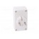 Connector: AC supply | splitter | 2P | Type: round,flat | white paveikslėlis 5